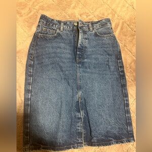 Denim&Co Classic Blue Jeans skirt
